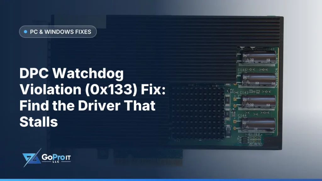 PCIe expansion card with black heatsink and capacitors on white background