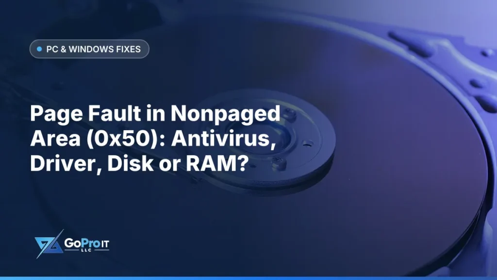 Open hard disk drive showing its platter and read arm in blue light
